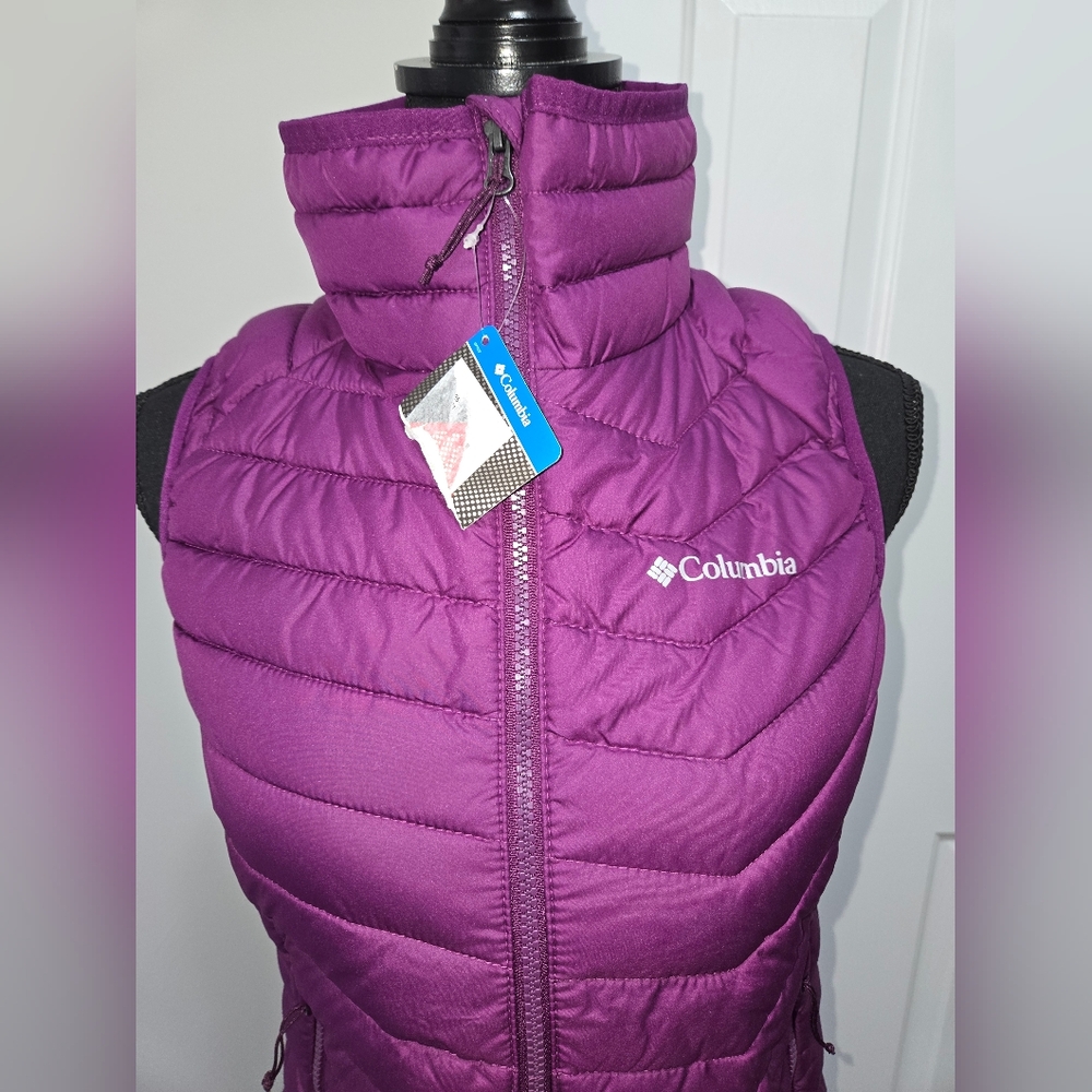 NWT Columbia Women's Purple Omni-Heat Puffer Vest - Picture 2 of 15